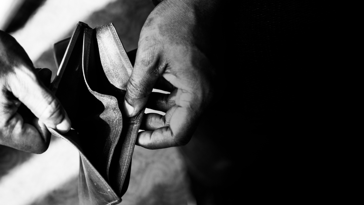 Imagen simbólica de crisis económica en Ecuador.