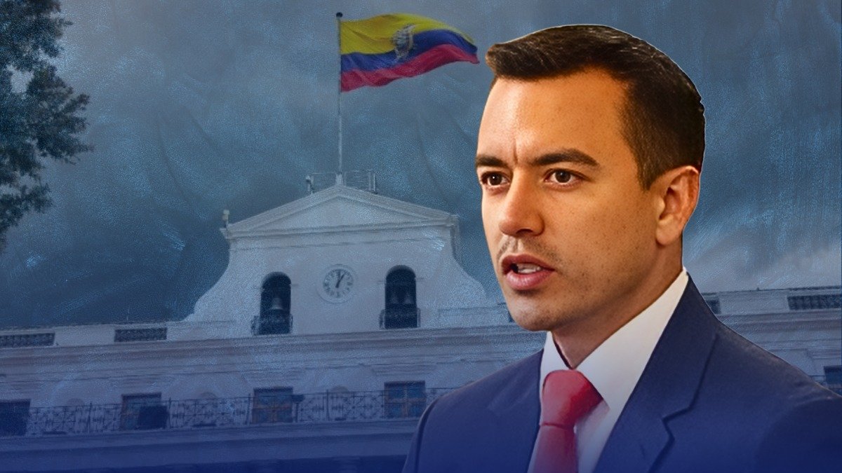Daniel Noboa esperaba los resultados en Carondelet.