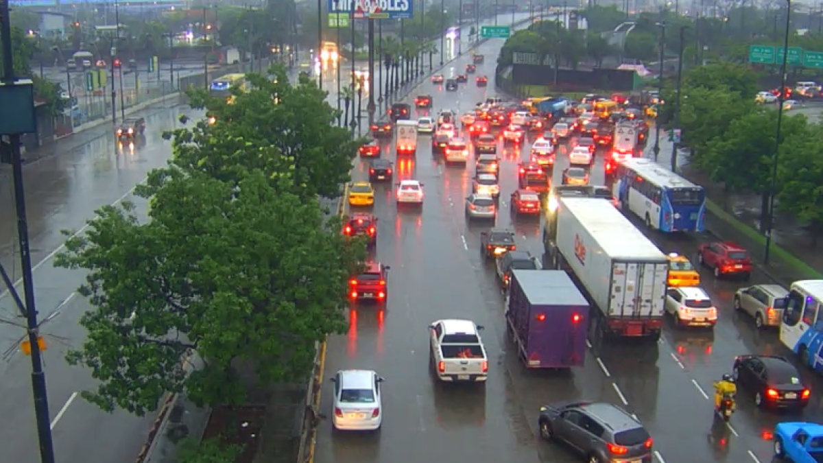 La zona de la autopista Narcisa de Jesús también se vio congestionada