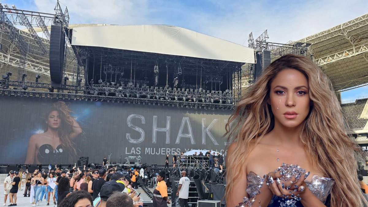 Escenario de Shakira en el estadio Nilton Santos