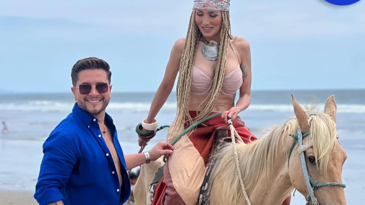 Jorge Heredia junto a Jasú.