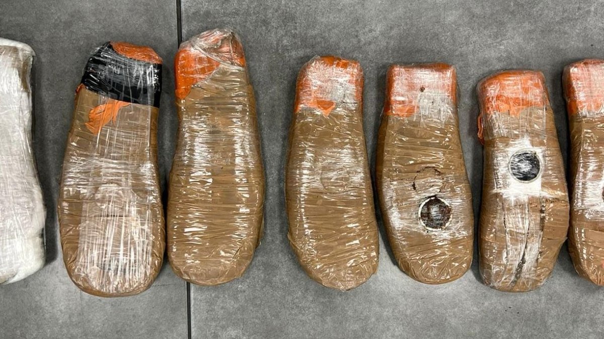 La cocaína estaba camuflada.