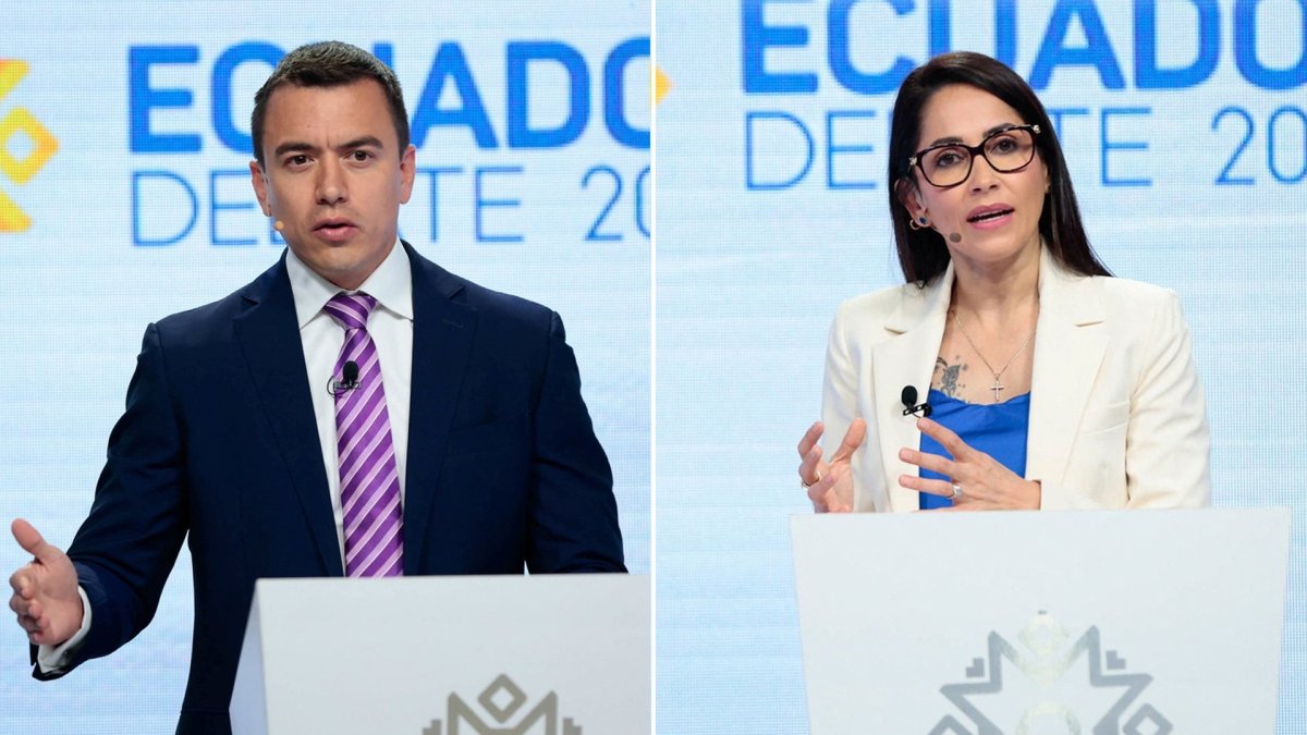 Daniel Noboa y Luisa González irán a balotaje el 13 de abril de 2025.