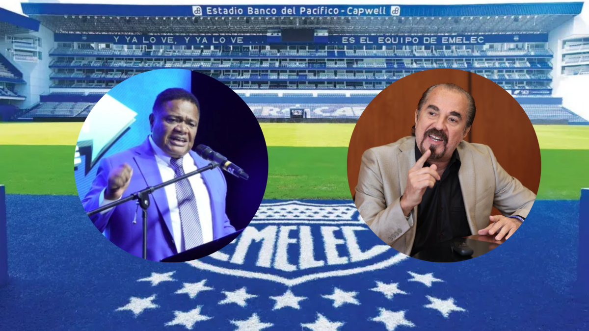 Jorge Guzmán (i) y José Auad pugnarán por la presidencia del Emelec.