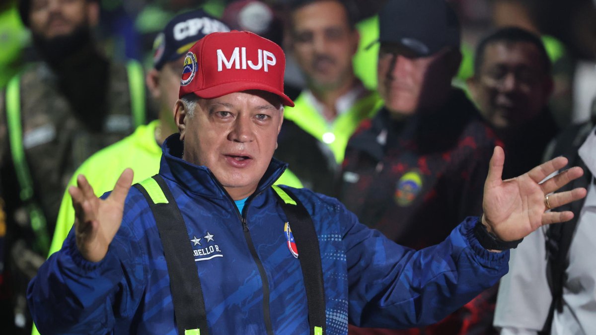 El titular de Interior y Justicia, Diosdado Cabello.