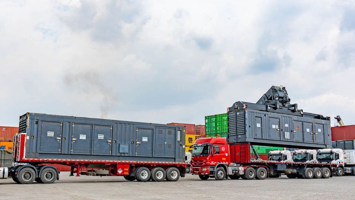 Parte de los quipos que llegaron el 7 de enero para la central térmica Esmeraldas III.