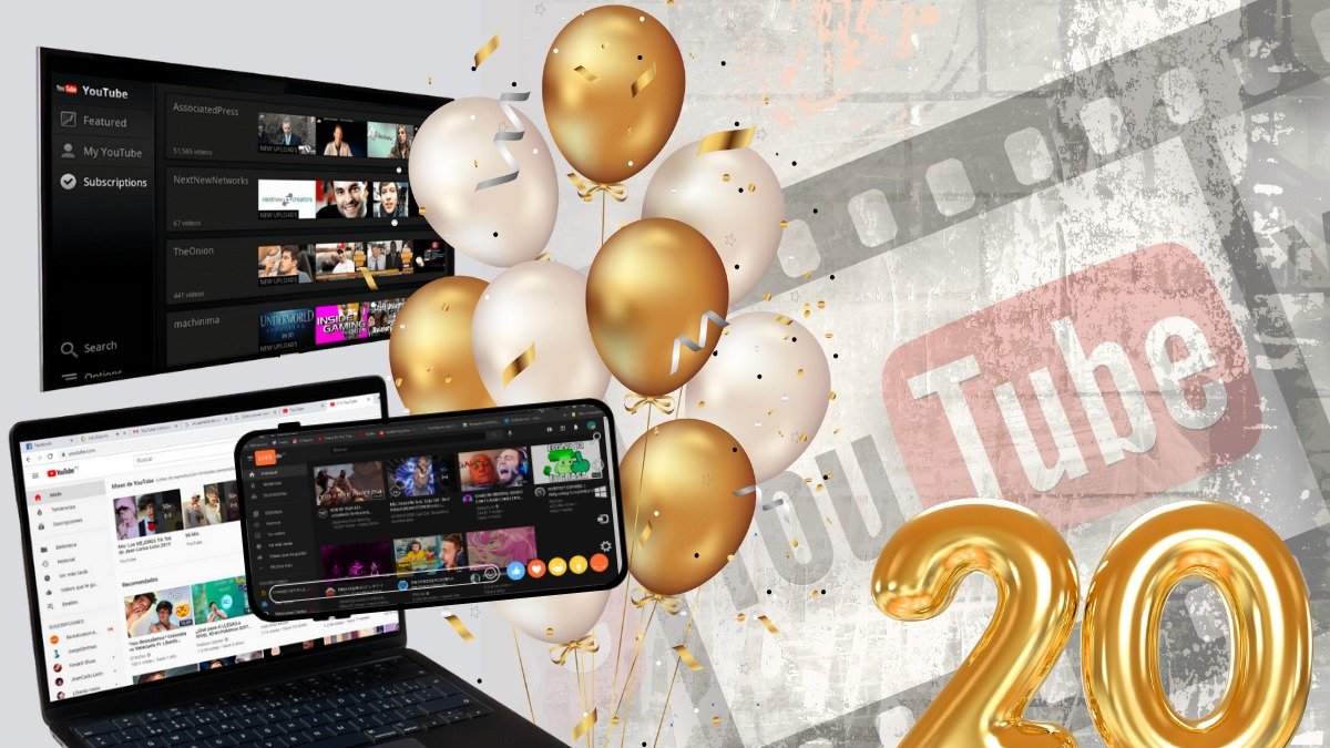 YouTube cumple 20 años desde su lanzamiento.