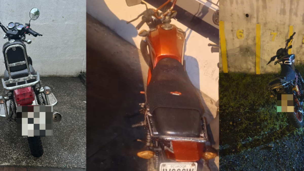 Motos recuperadas durante operativos.
