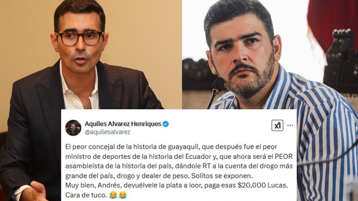 El alcalde de Guayaquil se refirió a Guschmer en su cuenta de X.