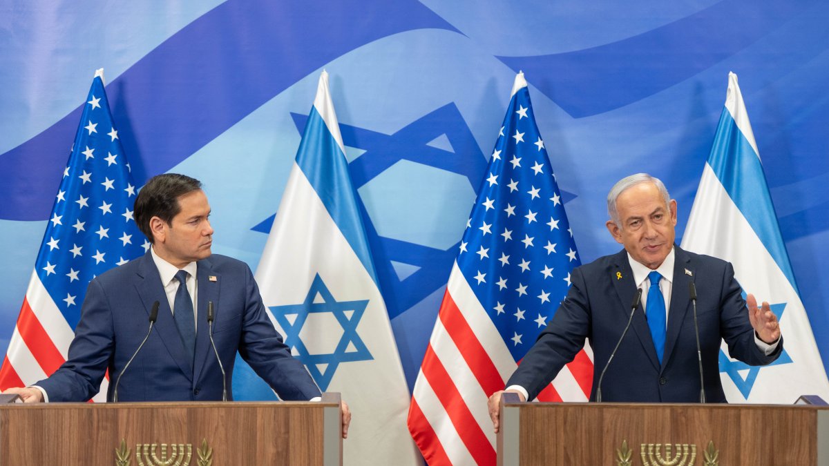 Netanyahu y Marco Rubio en Rueda de Prensa