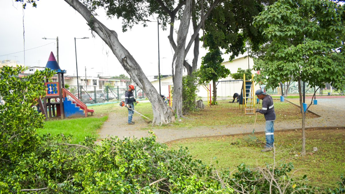 El parque principal de la Pradera 2 fue atendido por las autoridades