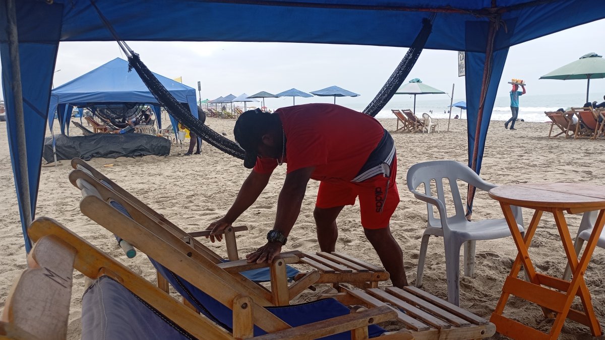 Tras los crímenes cometidos este fin de semana, hubo pocos turistas en el balneario.