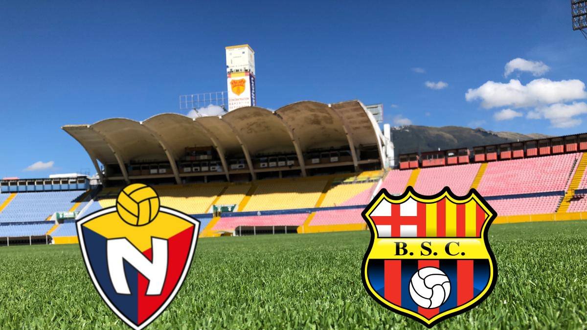 El Nacional y Barcelona se enfrentarán en el estadio Atahualpa por la Copa Libertadores.