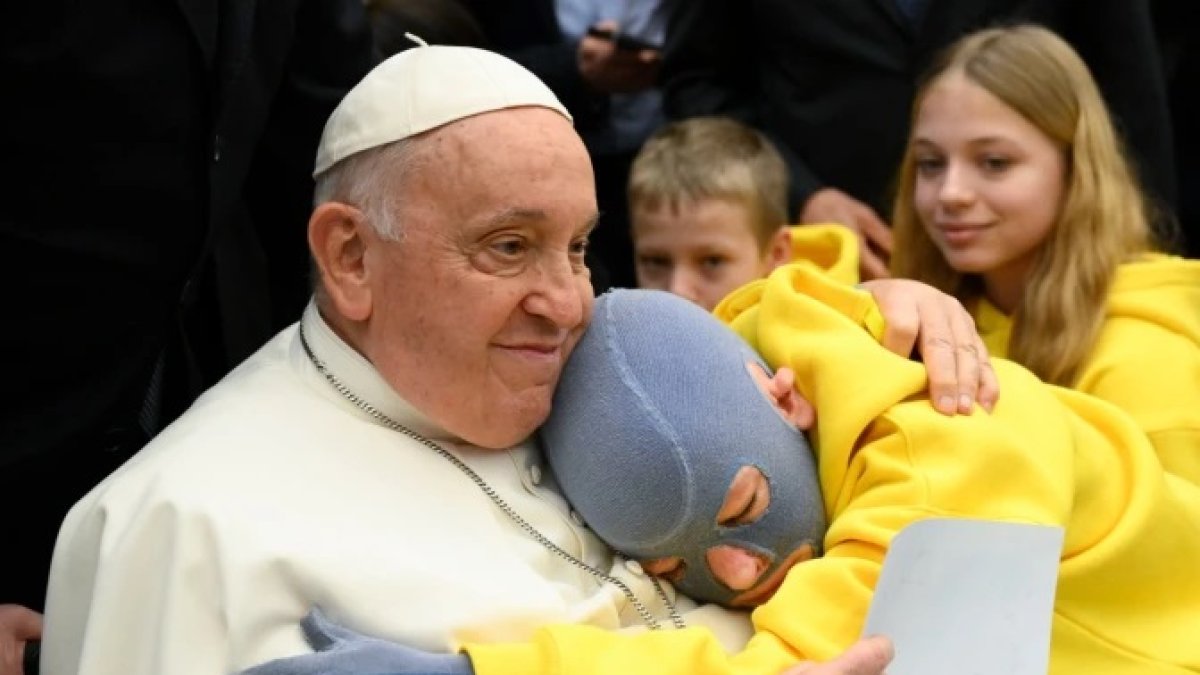 Roman Olevski durante el primer encuentro con el Papa Francisco, en diciembre de 2023.