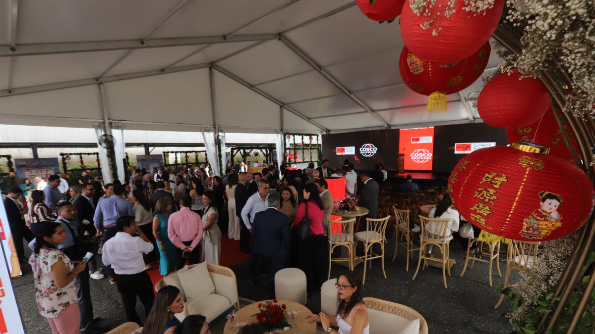 Puerto. La presentación de la nueva ruta de Guayaquil a China.