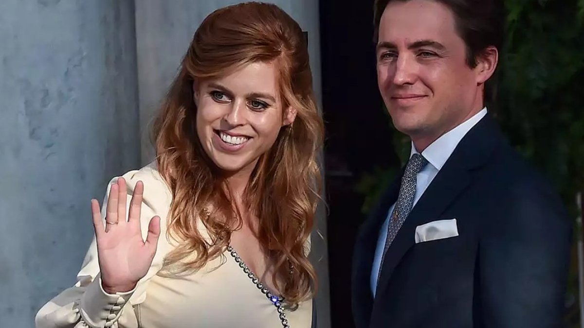 Princesa Beatriz con su esposo.