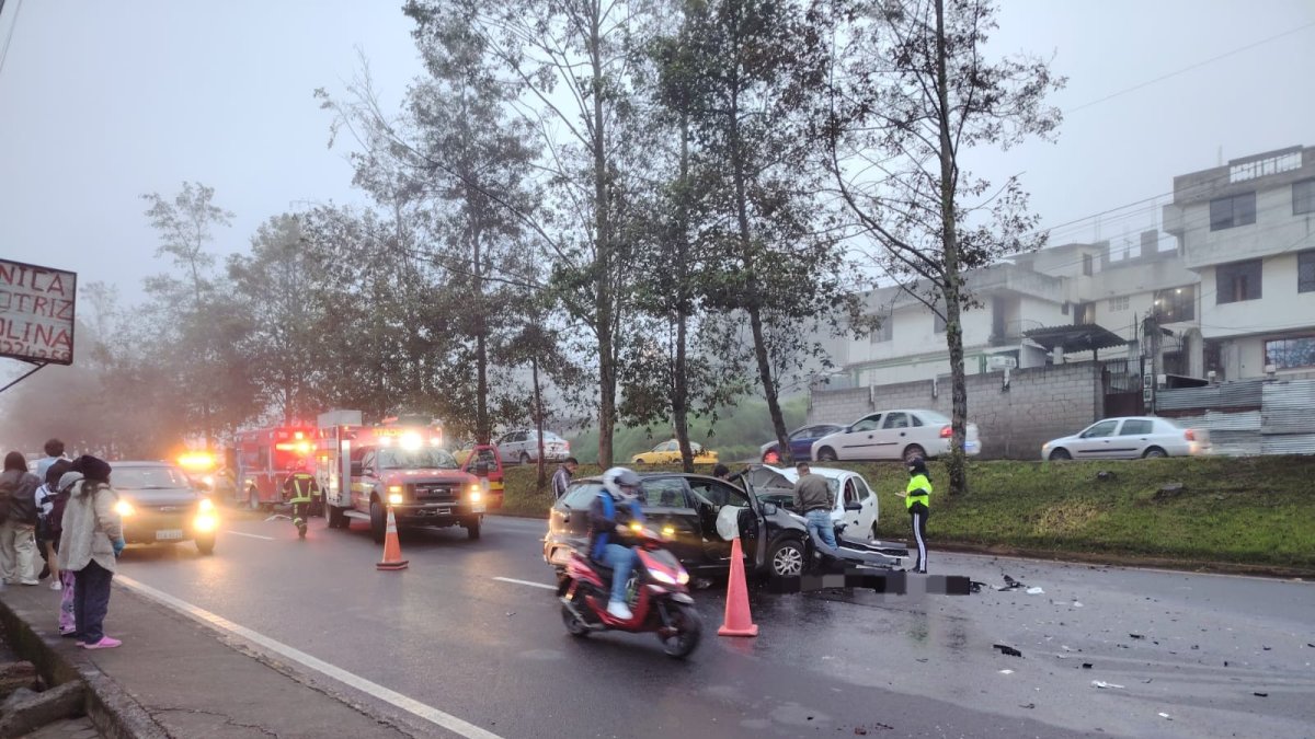 El siniestro de tránsito ocurrió en el sector de San Martín, en sentido norte-sur.