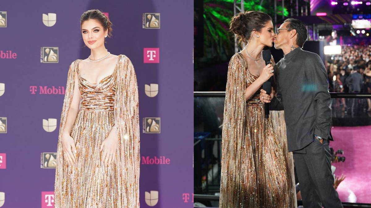 Nadia Ferreira acompañó a su esposo Marc Anthony a Premios Lo Nuestro y Viña del Mar.