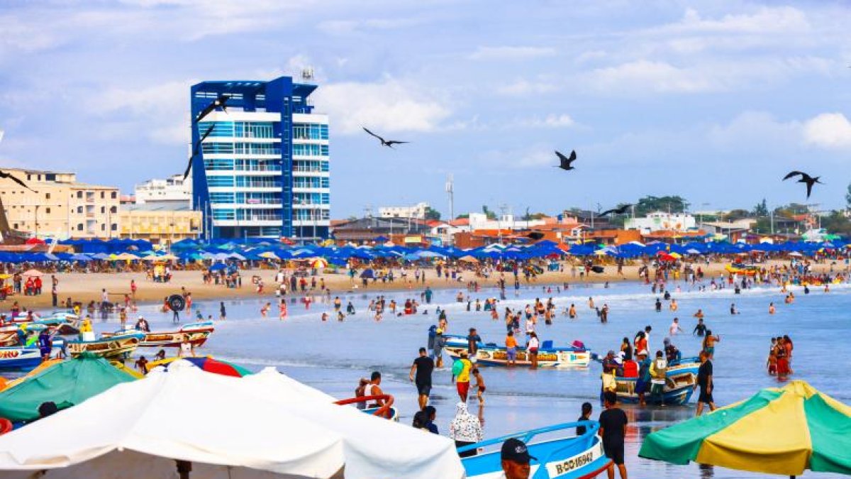 General Villamil Playas es uno de los balnearios más visitados durante el feriado de Carnaval.