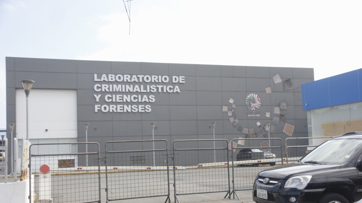 El Laboratorio de Criminalística y Ciencias Forenses en Guayaquil.