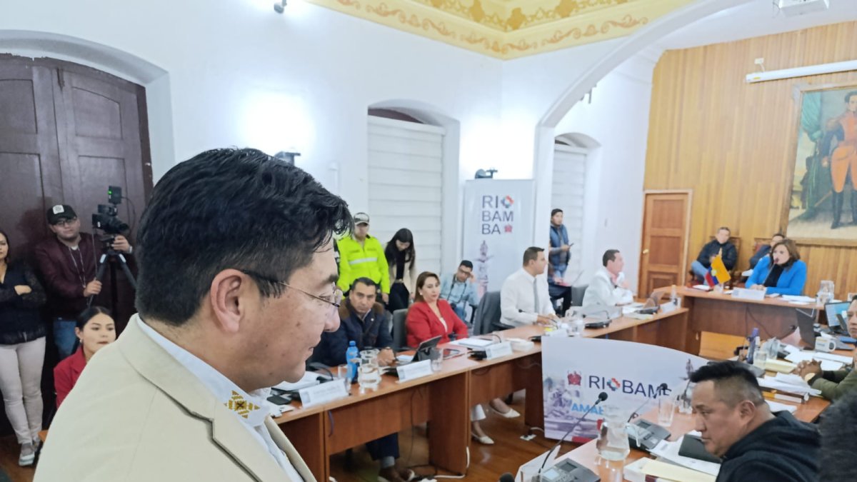 El alcalde de Riobamba, Jhon Vinueza.