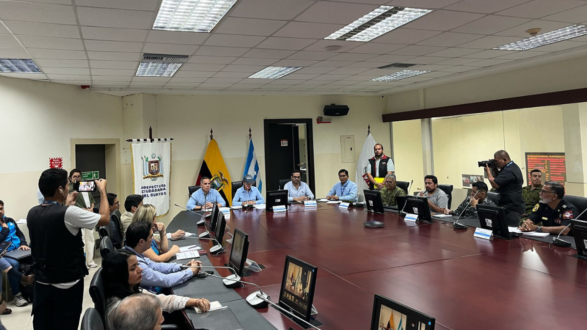 Sesión del COE del Guayas.