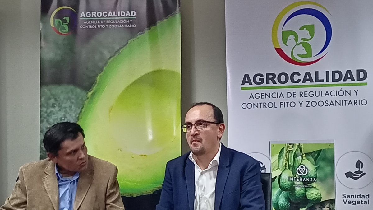 Comercio. Santiago Pinto, exportador, y Jorge Altuna, productor de aguacate, que vendieron a Argentina.