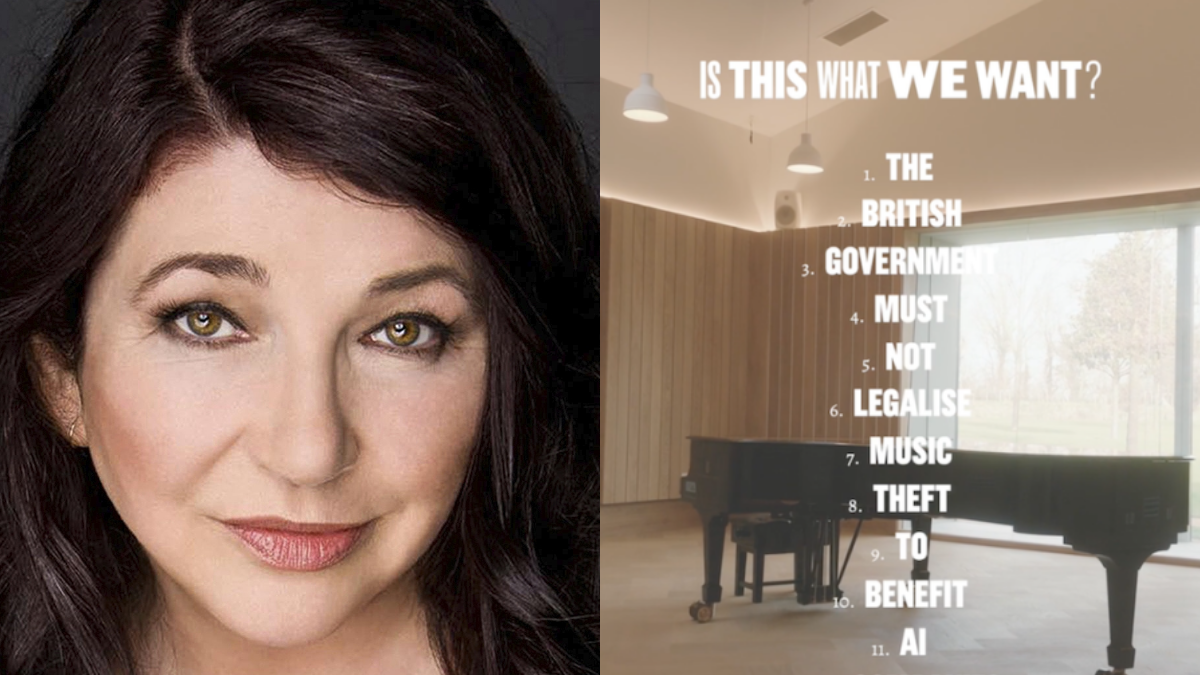 Kate Bush fue la primera mujer en alcanzar el número uno en el Reino Unido con una canción escrita por ella misma y ahora protesta contra su gobierno.