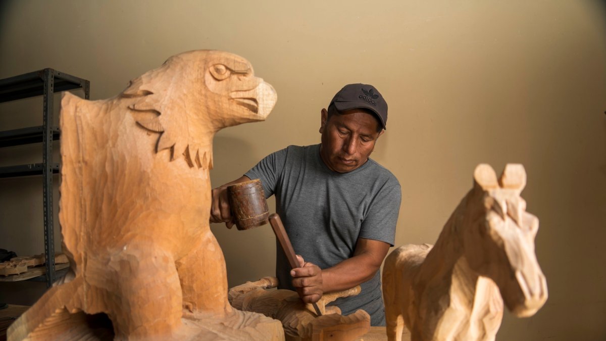 Uno de los emprendedores que hay en la provincia de Santa Elena.