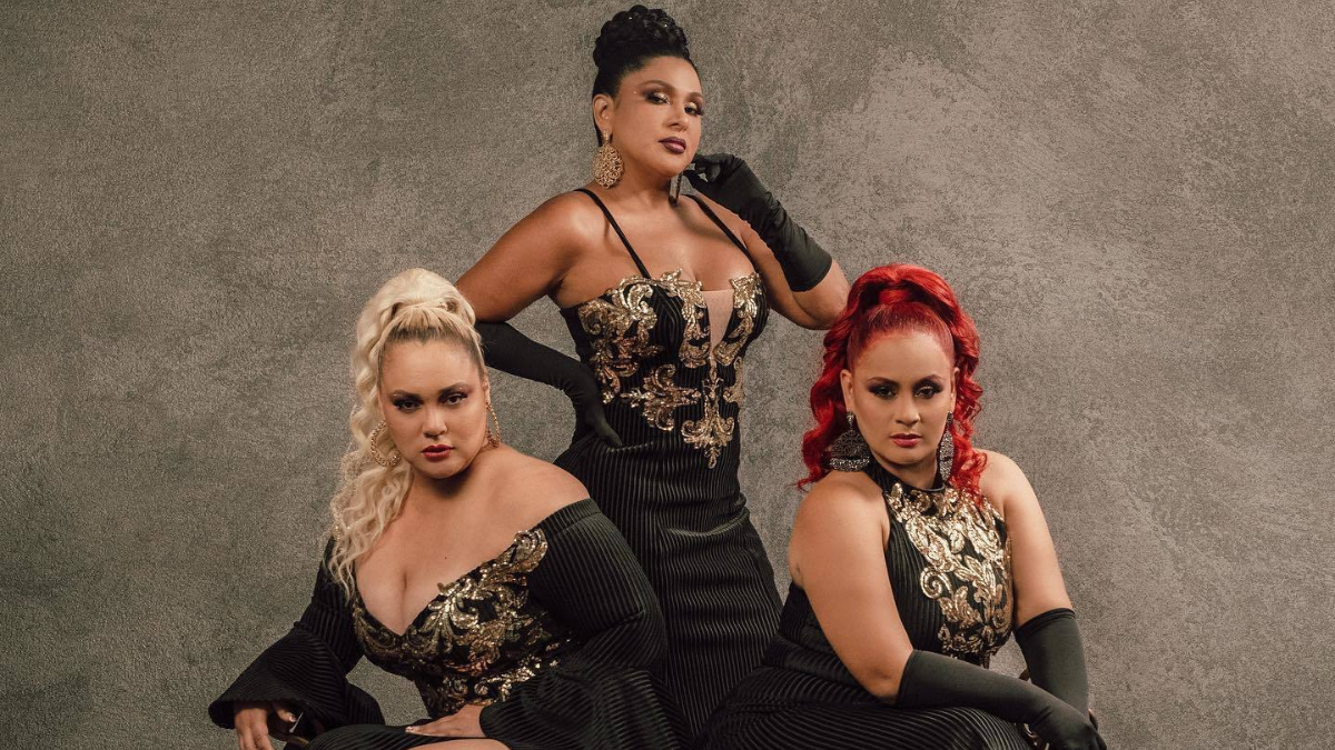 Lila Flores, Mayensi Rivera y Katty Elisa.