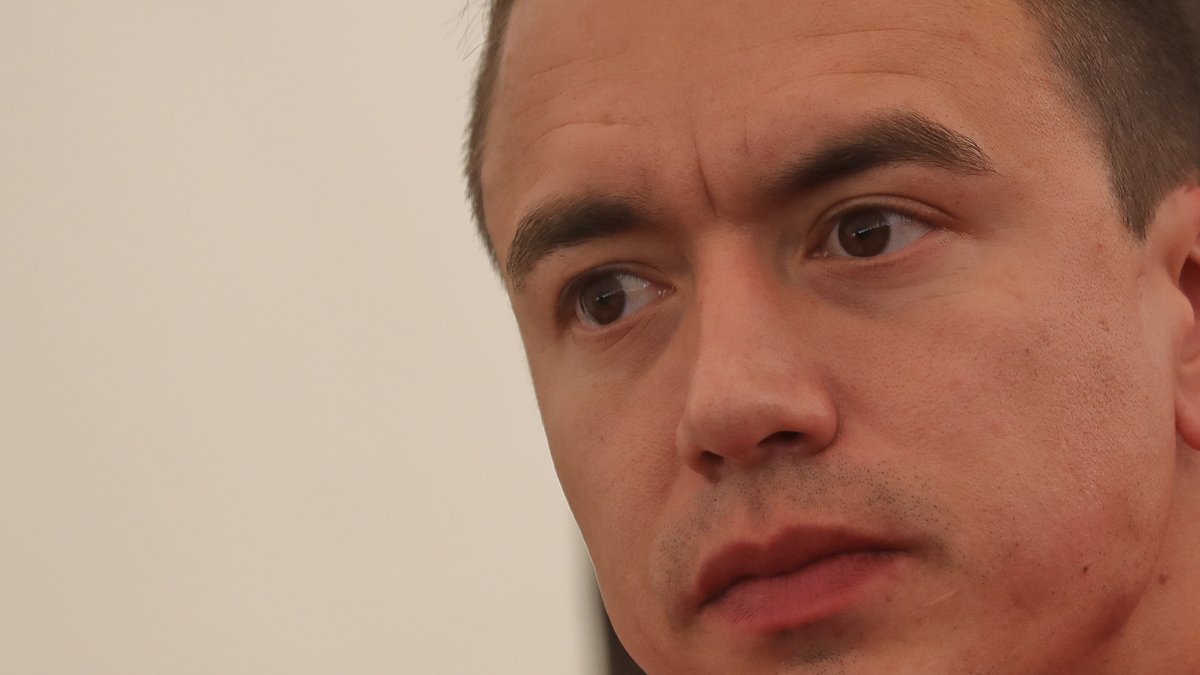 Fotografía de archivo en la que se registró al presidente de Ecuador, Daniel Noboa, en Quito (Ecuador).