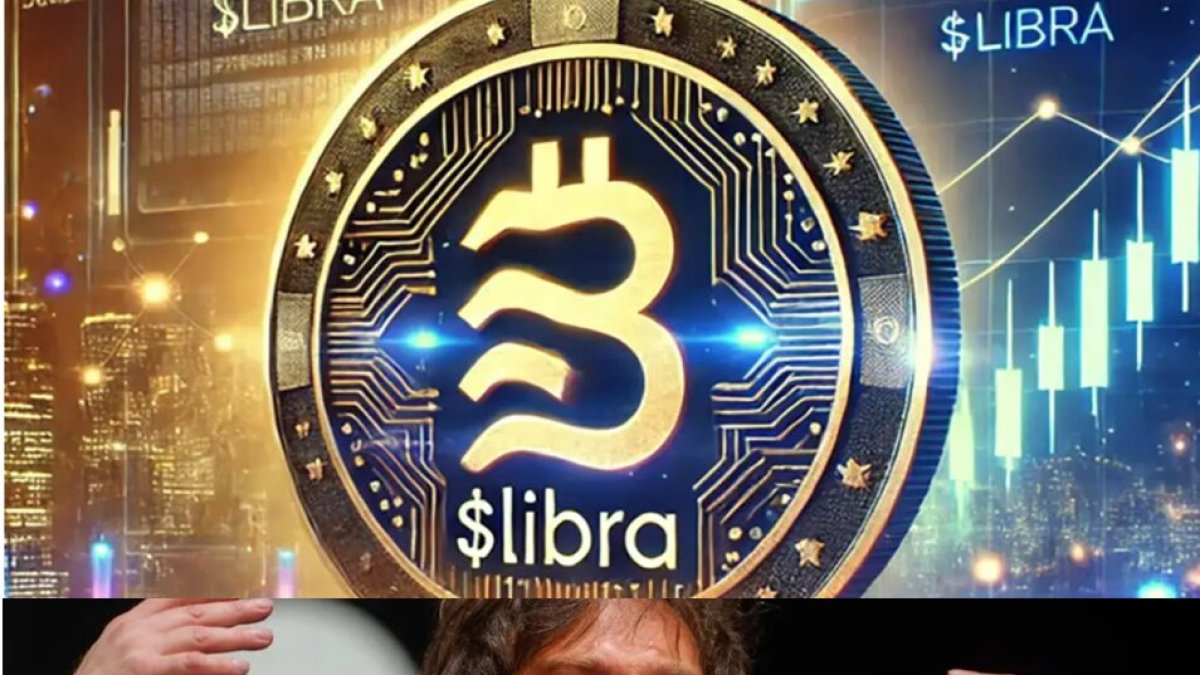 El presidente Javier Milei, en el centro de la polémica por un 'memecoin' volátil.