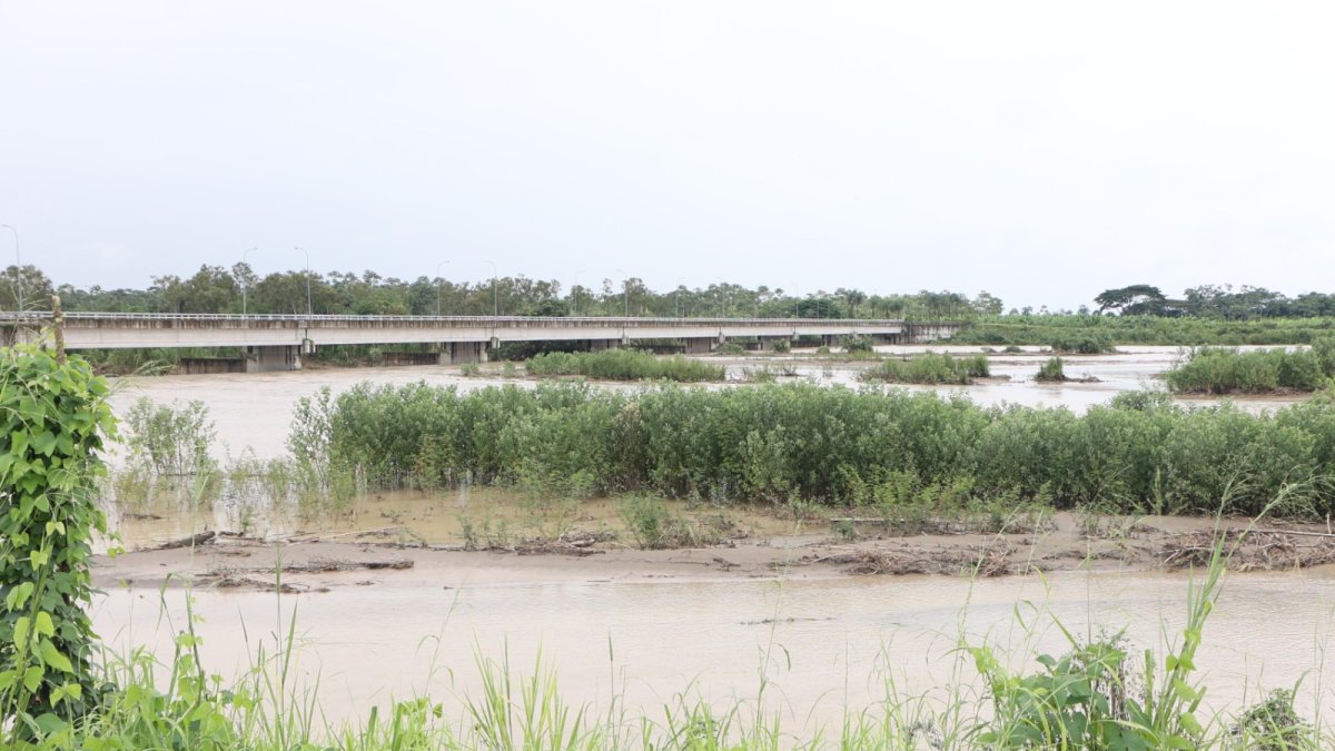Sedimentos. A pesar de que, en 2024, la Empresa Pública del Agua hizo una limpieza de esta zona de la derivadora Cañar, otra vez se ha azolvado.