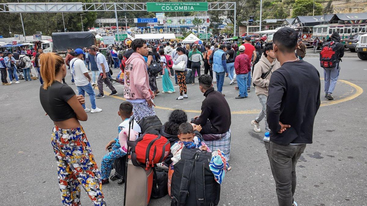 El inconveniente afectó el flujo de personas en la frontera entre Ecuador y Colombia.