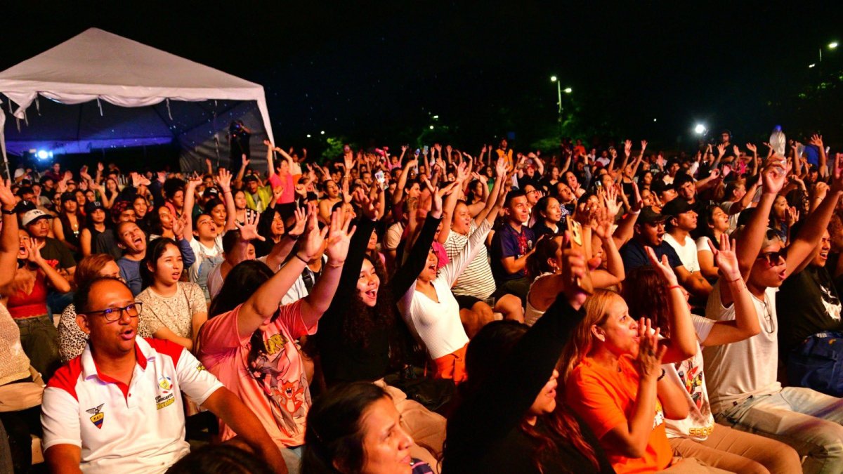 Concierto. Varios artistas se presentaron el pasado sábado en el parque Samames.