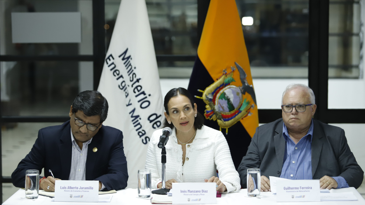 Ministra de Energía Inés Manzano.