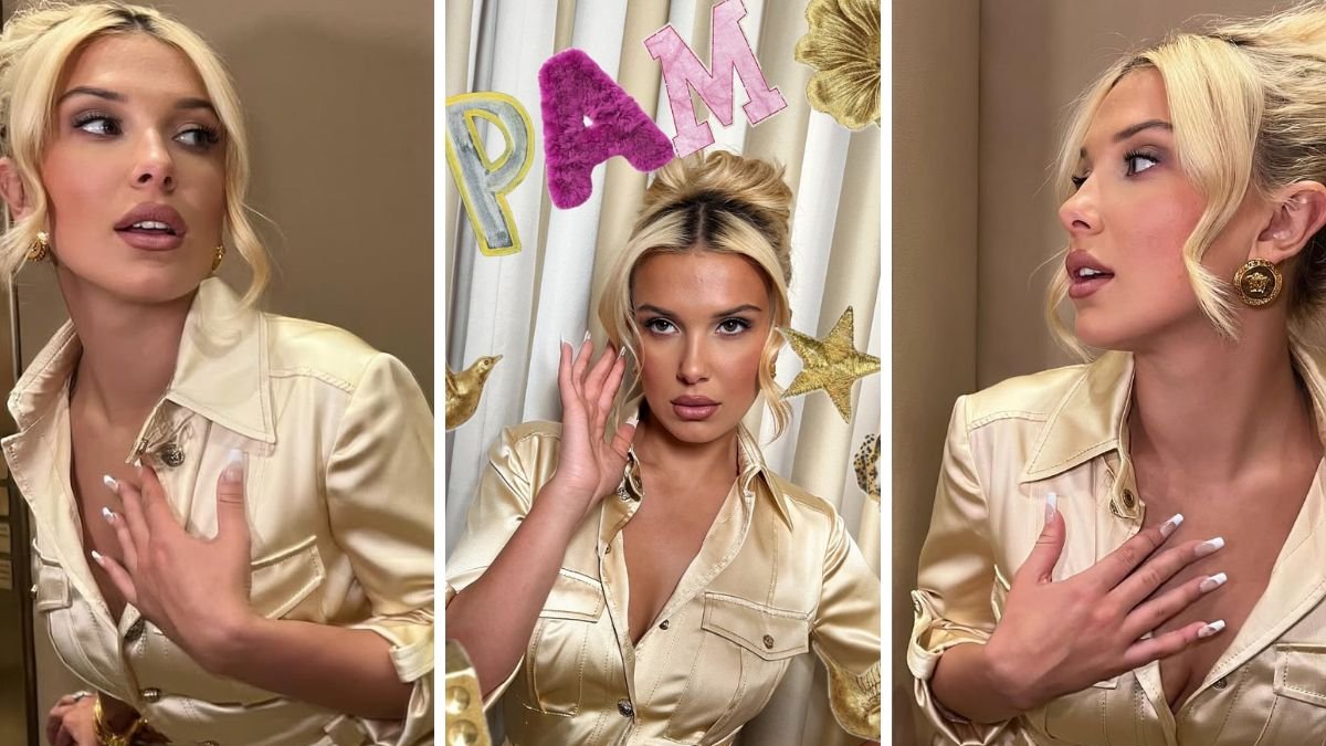 Millie Bobby Brown en una de sus últimas publicaciones en Instagram. Etiquetó a Pamela Andersson en su look.
