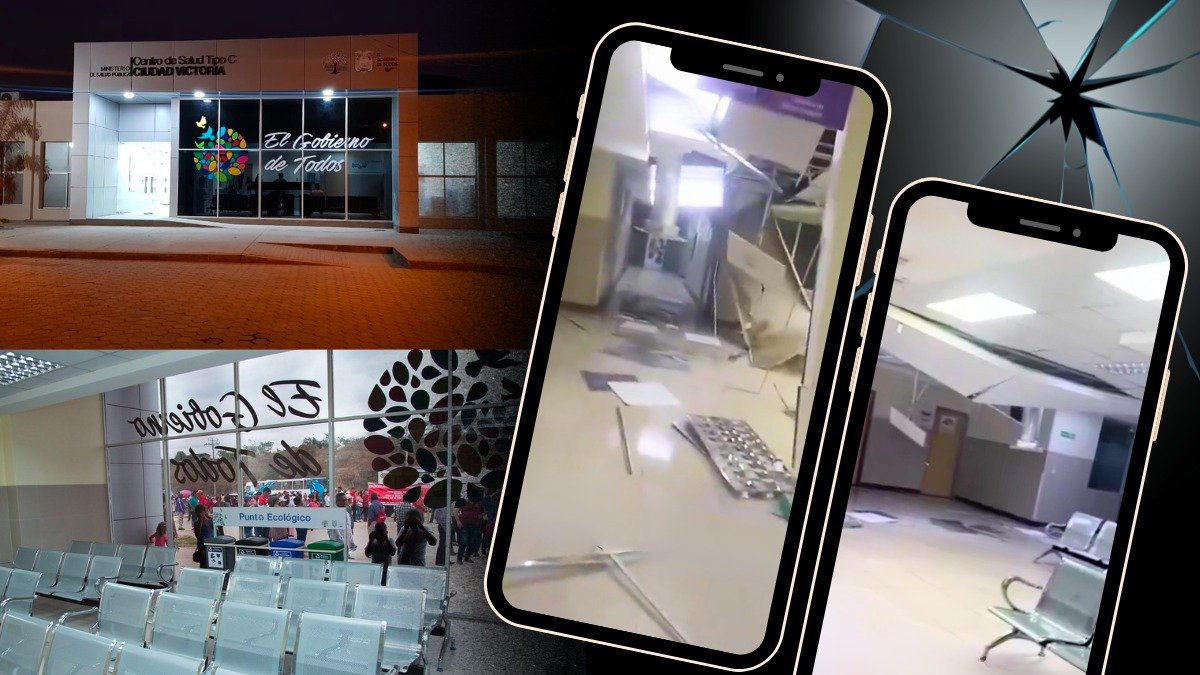 En octubre de 2018 fue apenas inaugurado el Centro de Salud Ciudad Victoria, ahora visiblemente afectado.