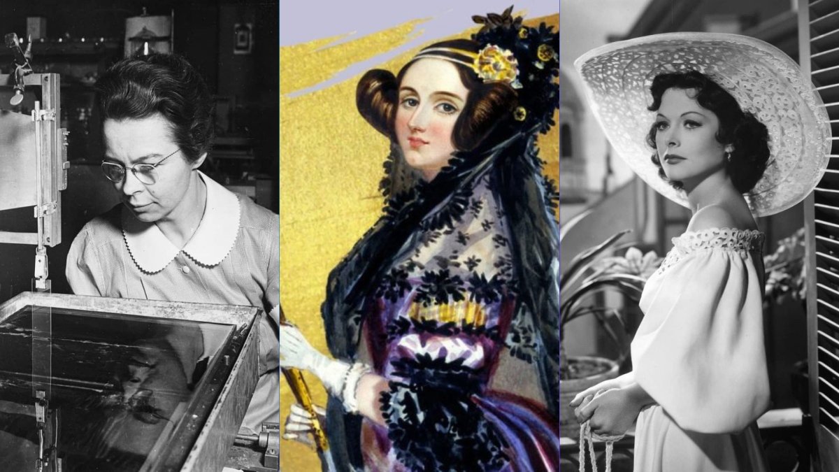 Katharine Blodgett, Ada Lovelace y Hedy Lamarr