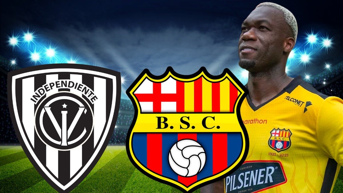 Felipe Caicedo debutó con Barcelona SC en el Copa Libertadores 2025.