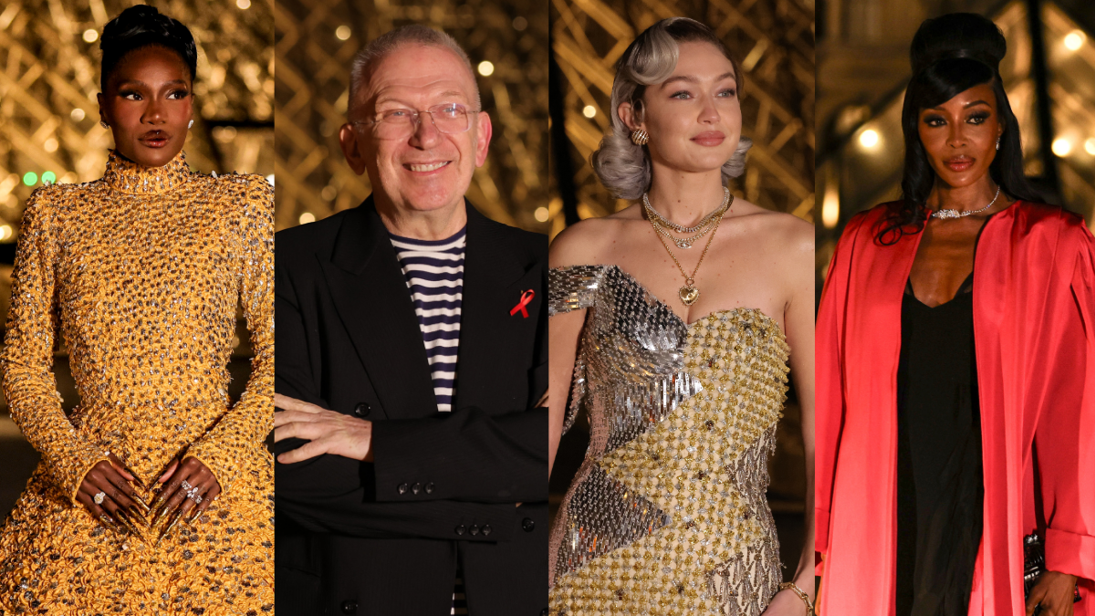 Doechii, cantante; Jean Paul Gaultier, diseñador; Gigi Hadid y Naomi Campbell, modelos.