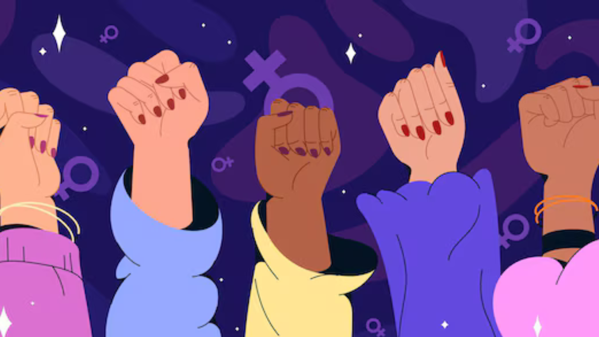 Imagen simbólica sobre lucha de las mujeres.