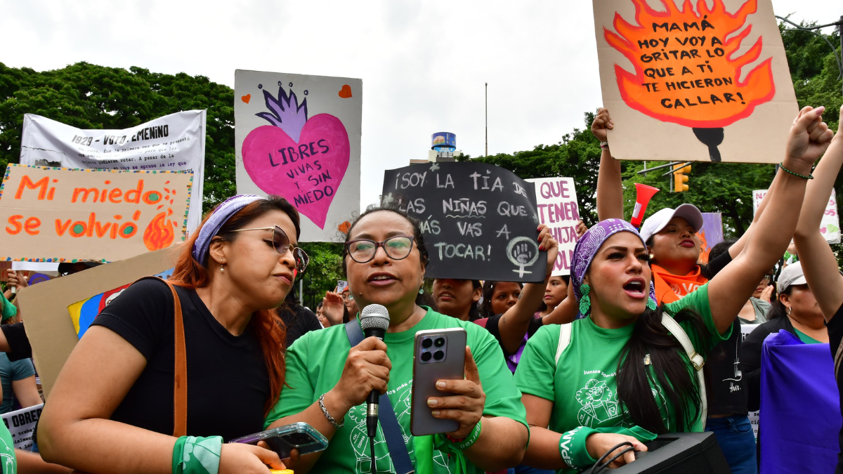 Marcha por el Día de la Mujer.