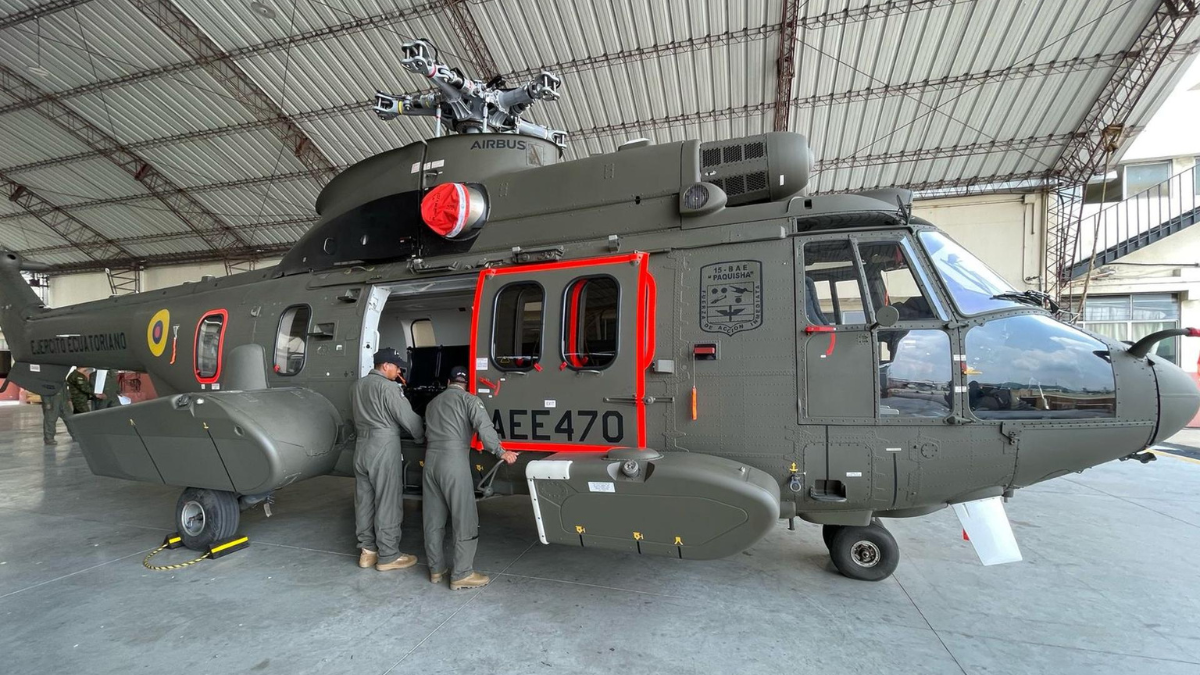 Helicóptero H225 de las Fuerzas Armadas.