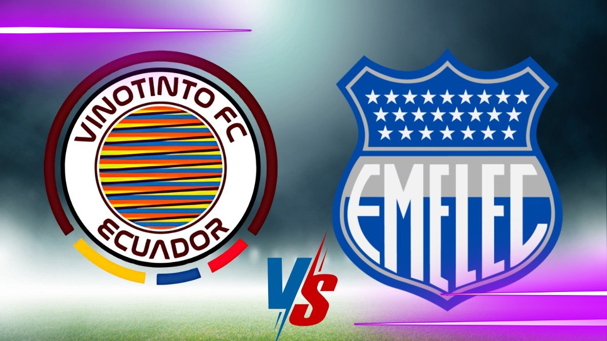Emelec visita a Vinotinto en la LigaPro 2025.