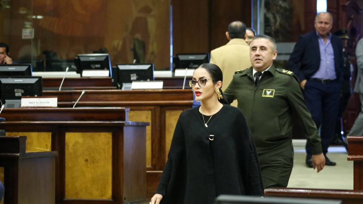 Viviana Veloz, de la Revolución Ciudadana, preside la Asamblea Nacional.