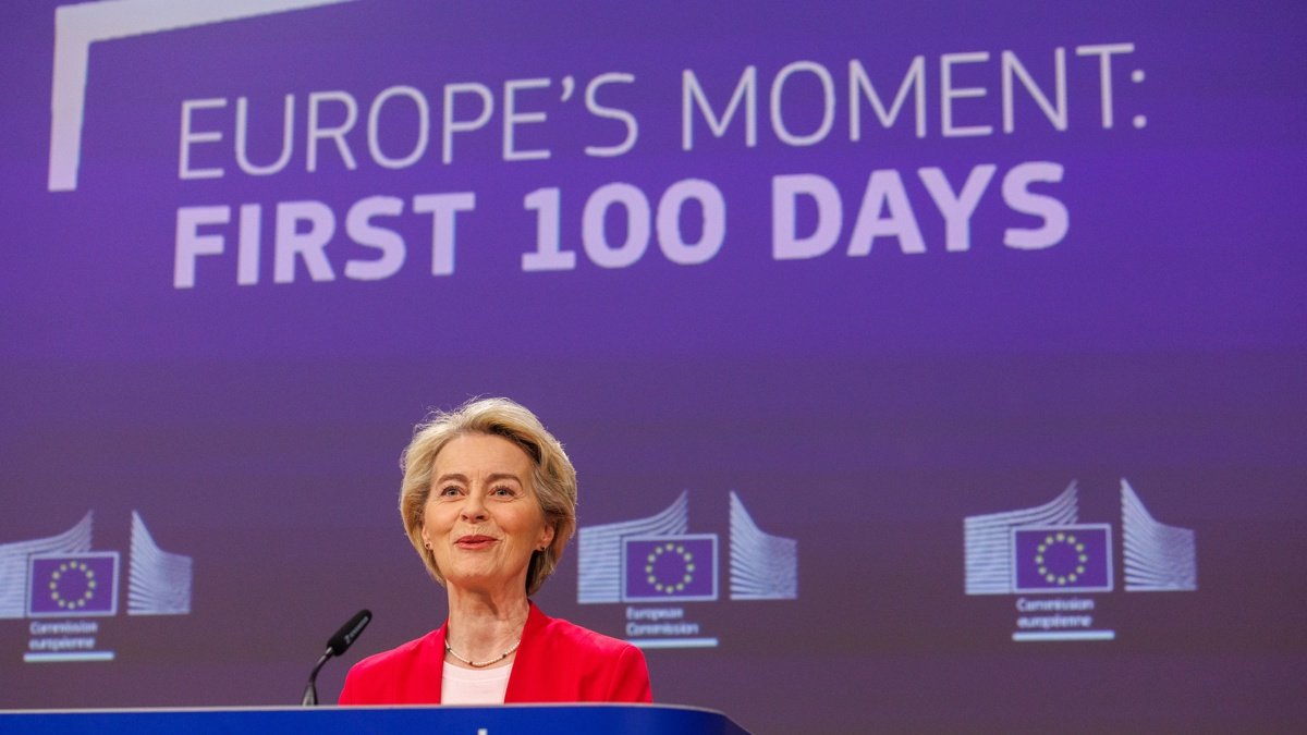 La presidenta de la Comisión Europea, Ursula von der Leyen.