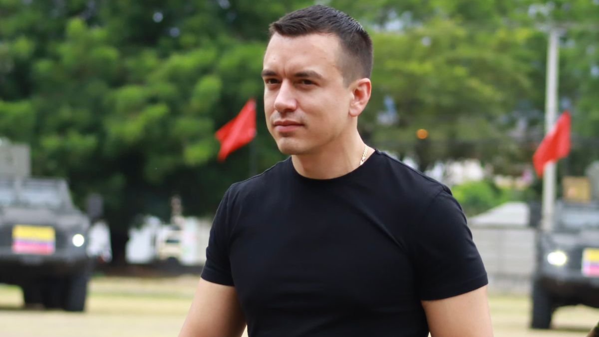 El presidente de la República, Daniel Noboa.