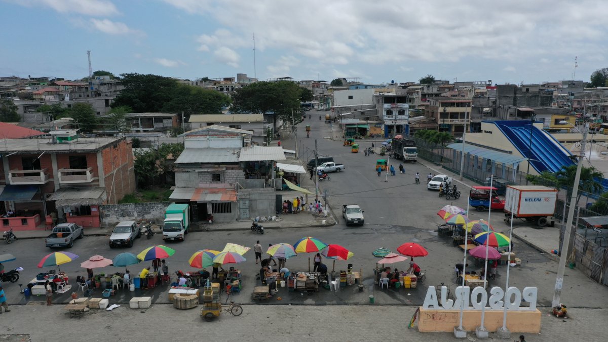 Una parte del malecón Posorja, parroquia de Guayaquil.