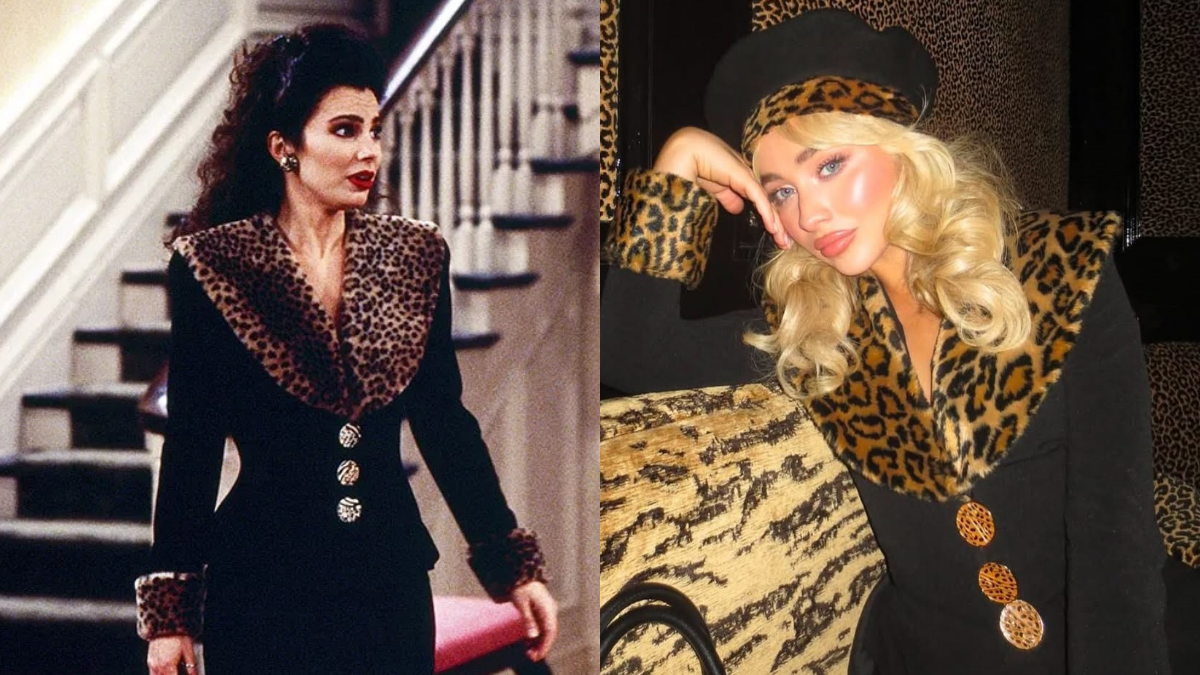 Fran Drescher en los años 90 y Sabrina Carpenter en 2025.